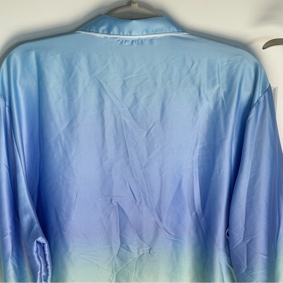 New! Victoria's Secret Satin Blue Ombre Pajama Set Size XXL nwot 47505 - Picture 8 of 16